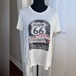 Altar'd State White Route 66 Graphic Tee